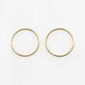 14K Gold Filled 19mm Smooth Connector Ring Open Circle Charm Soldered (2pc)