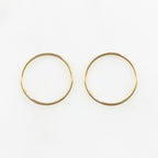 14K Gold Filled 19mm Smooth Connector Ring Open Circle Charm Soldered (2pc)