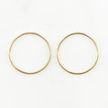 14K Gold Filled 24.5mm Smooth Connector Ring Open Circle Charm Soldered (2pc)