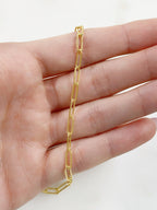 3.5mmx8mm 14K Gold Filled Textured Elongated Flat Drawn – Sold by the Foot