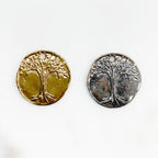 Sterling Silver or Vermeil or Organic Oak Tree Wisdom Charm Modern Nature