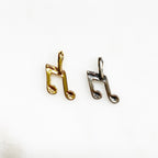 15mmx10mm Sterling Silver or Vermeil or Small Tiny Musical Eighth Note Artist