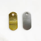 27mmx13mm Sterling Silver or Vermeil or Long Raised 3D Bird Dog Tag Charm
