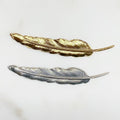 Sterling Silver or Vermeil or Extra Long Western Modern Detailed Bird Feather