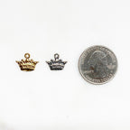 Sterling Silver or Vermeil Thin or Flat Delicate Dainty Small Crown Princess