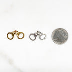 Sterling Silver or Vermeil Small or Handcuff Charm Police Sheriff Law