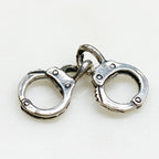 Sterling Silver or Vermeil Small or Handcuff Charm Police Sheriff Law