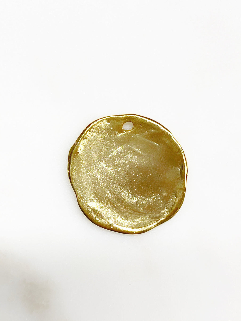 26mm Vermeil Detailed Bird Charm Bird Animal Textured Coin Charm