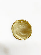 26mm Vermeil Detailed Bird Charm Bird Animal Textured Coin Charm