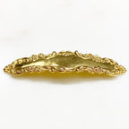 Vermeil Bar Plaque Connector Charm Gold Detailed Bar Charm Bar