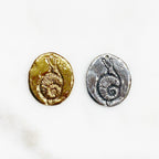 22mmx19mm Sterling Silver or Vermeil or Snail Charm Back Reads There Is Time
