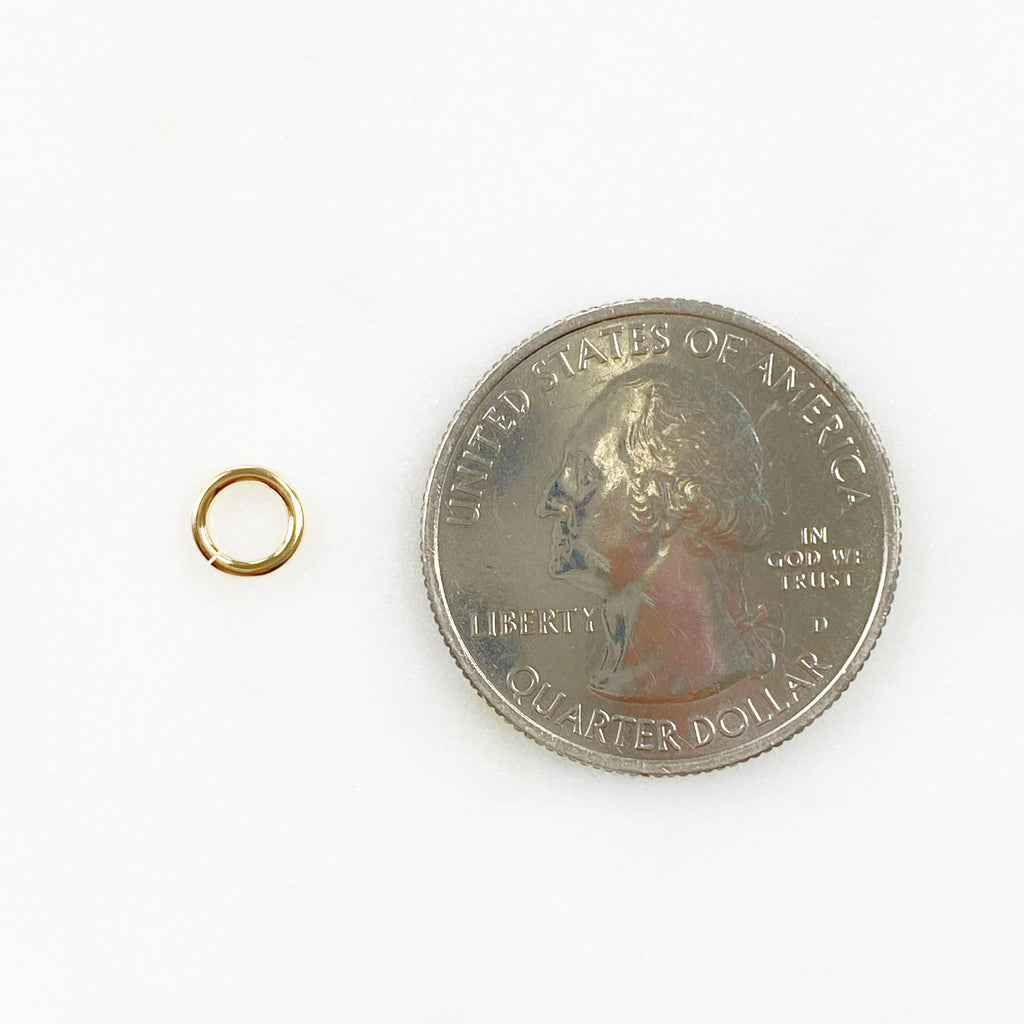 14K Gold Filled 6mm 10 Piece Jumplock Jump Rings (10pc) – Gold