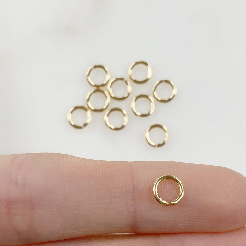 14K Gold Filled 6mm 10 Piece Jumplock Jump Rings (10pc)