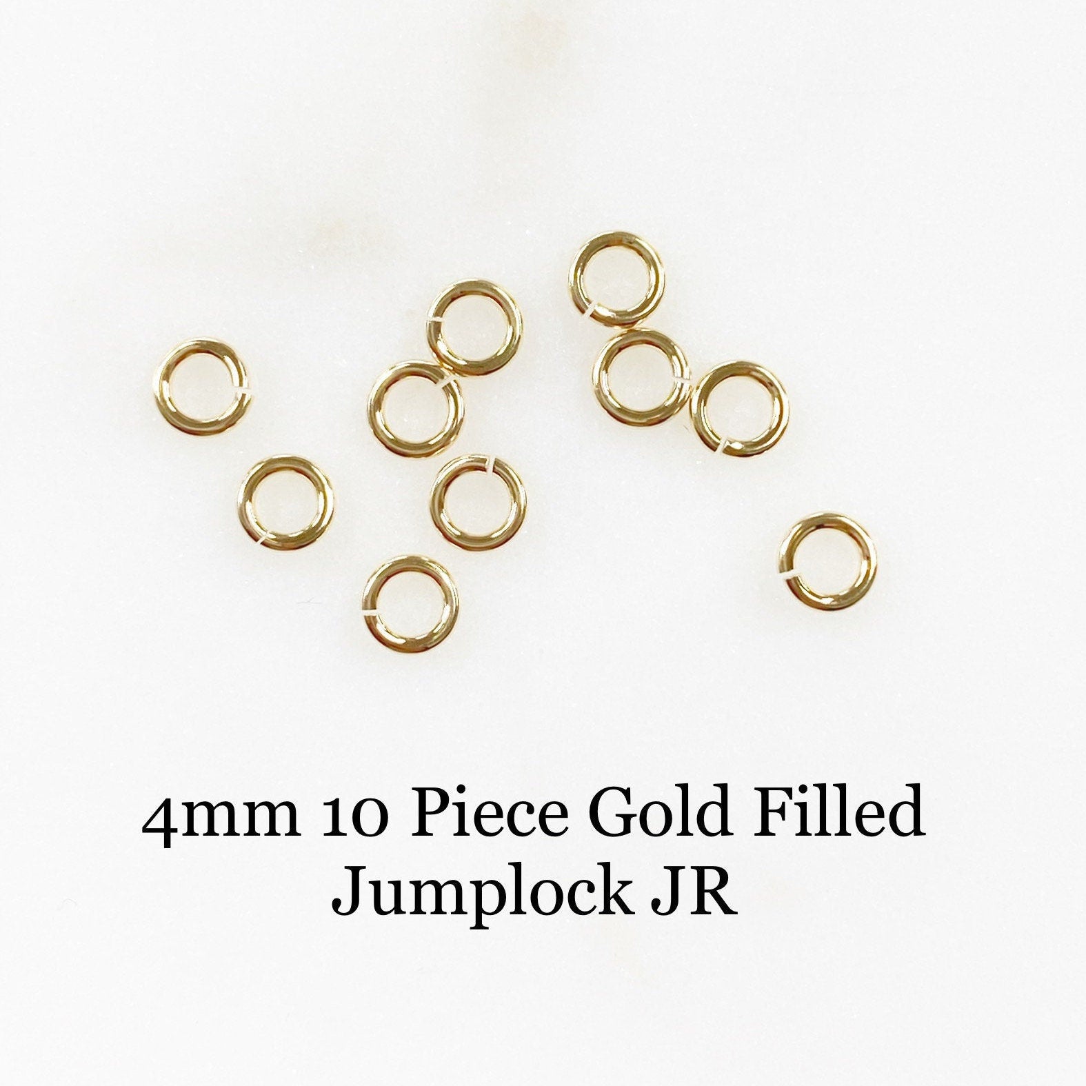 14K Gold Filled 4mm 10 Piece Jumplock Jump Ring (10pc)