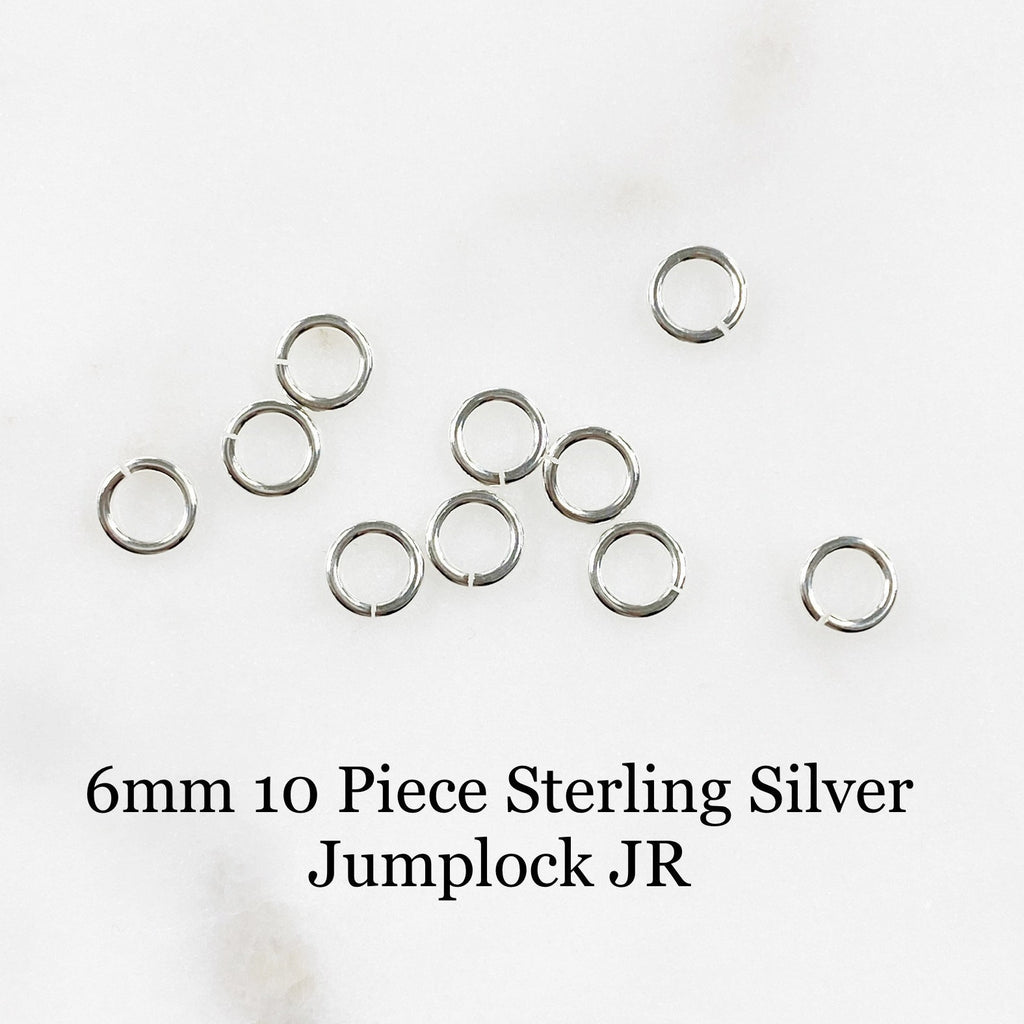 Sterling Silver 6mm 10 Piece Jumplock Jump Ring (10pc)