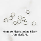 Sterling Silver 6mm 10 Piece Jumplock Jump Ring (10pc)