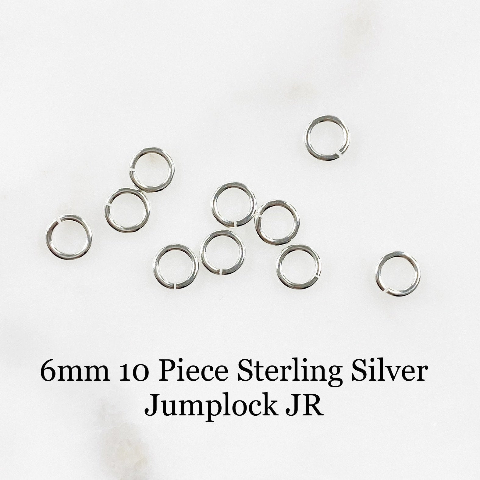 Sterling Silver 6mm 10 Piece Jumplock Jump Ring (10pc)
