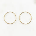 14K Gold Filled 20.5mm Smooth Connector Ring Open Circle Charm Soldered (2pc)