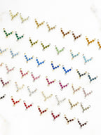 Base Metal Swarovski Crystal 3 Way Connector Charm Rosary Necklace (5pc)