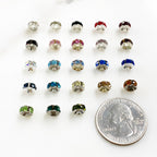 Base Metal Swarovski Crystal Rondelles 6mm Spacer Beads Authentic (10pc)