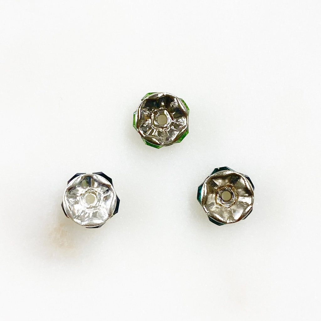 Base Metal Swarovski Crystal Rondelles 6mm Spacer Beads Authentic (10pc)