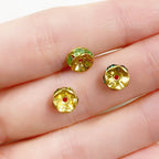 Gold Plated Swarovski Crystal Rondelles 6mm Spacer Bead Crystal (10pc)