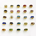 Gold Plated Swarovski Crystal Rondelles 6mm Spacer Bead Crystal (10pc)