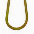 Gold Plated Herringbone Necklace 5.2mm Thickness 16 Inch Classic