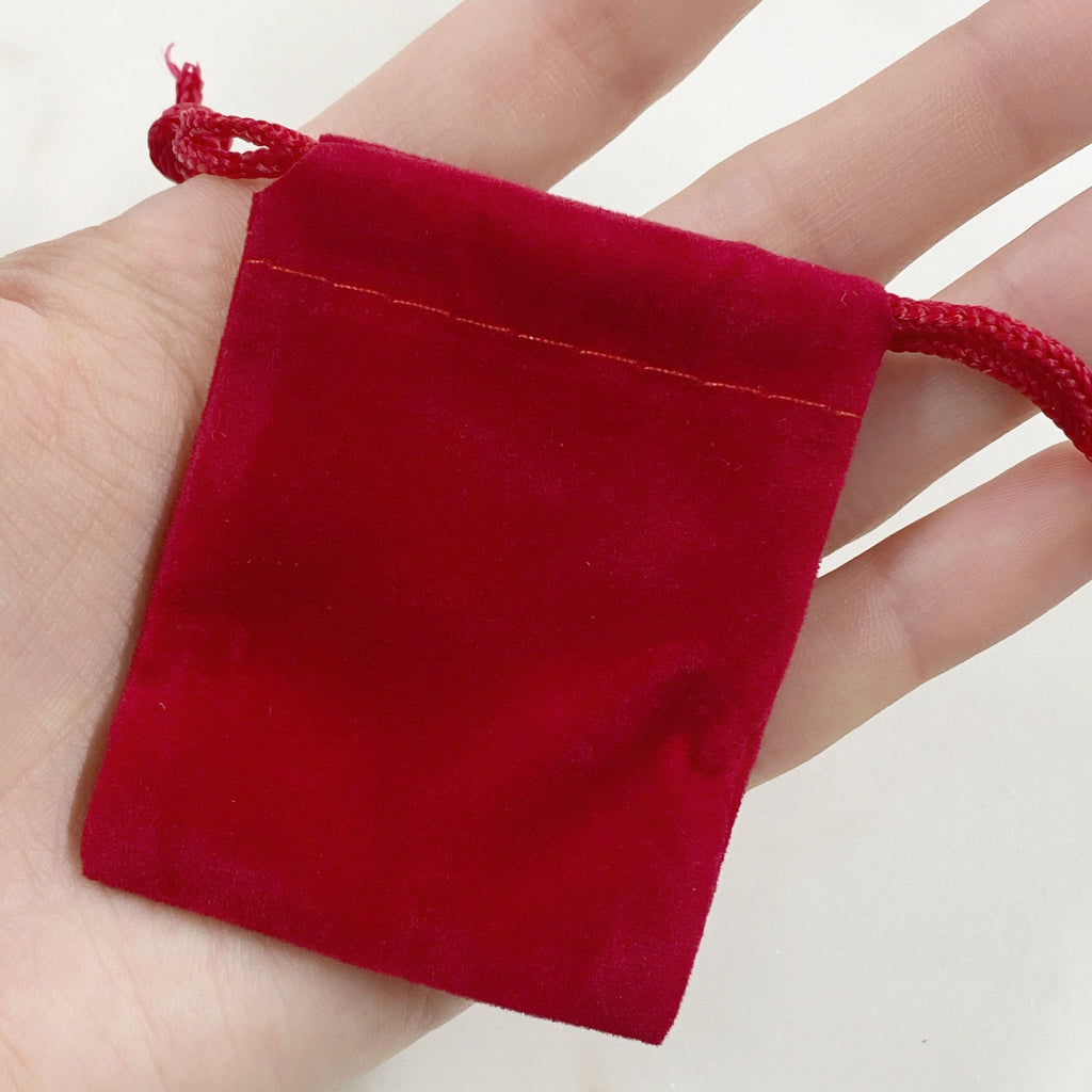 Small Velveteen Drawstring Bag Pouch Wedding Favors (5pc)