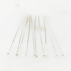 Sterling Silver 1.5 Inch Thin Head Pin 26 Gauge Pin (10pc)