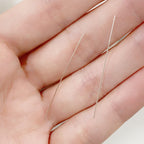 Sterling Silver 1.5 Inch Thin Head Pin 26 Gauge Pin (10pc)