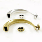 Brass Bracelet Closure Clasp Set Half Bracelet Cuff Clasp (2pc)