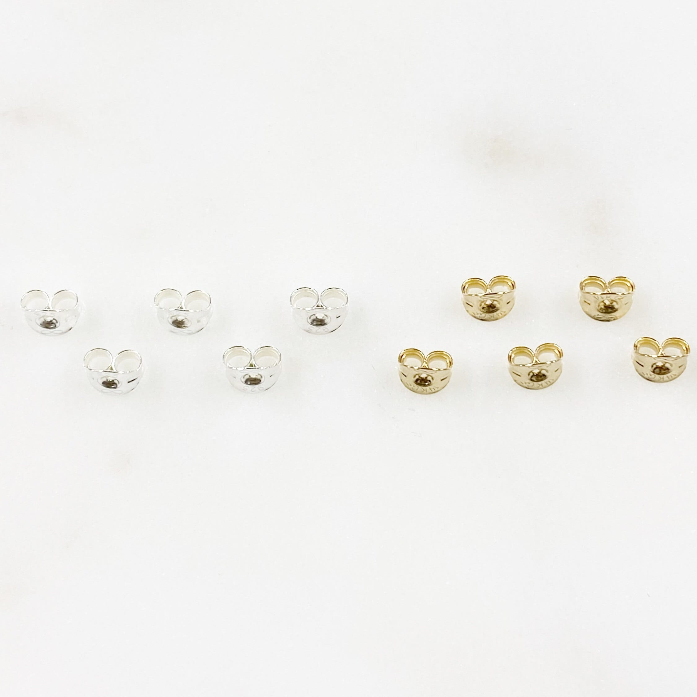 Sterling Silver or 14K Gold Filled Butterfly Earring Backing (10pc)