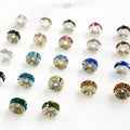 Base Metal Swarovski Crystal Rondelles 6mm Spacer Beads Authentic (10pc)