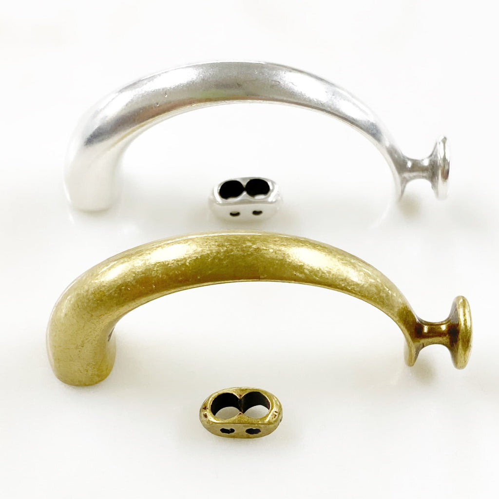 Brass Bracelet Closure Clasp Set Half Bracelet Cuff Clasp (2pc)