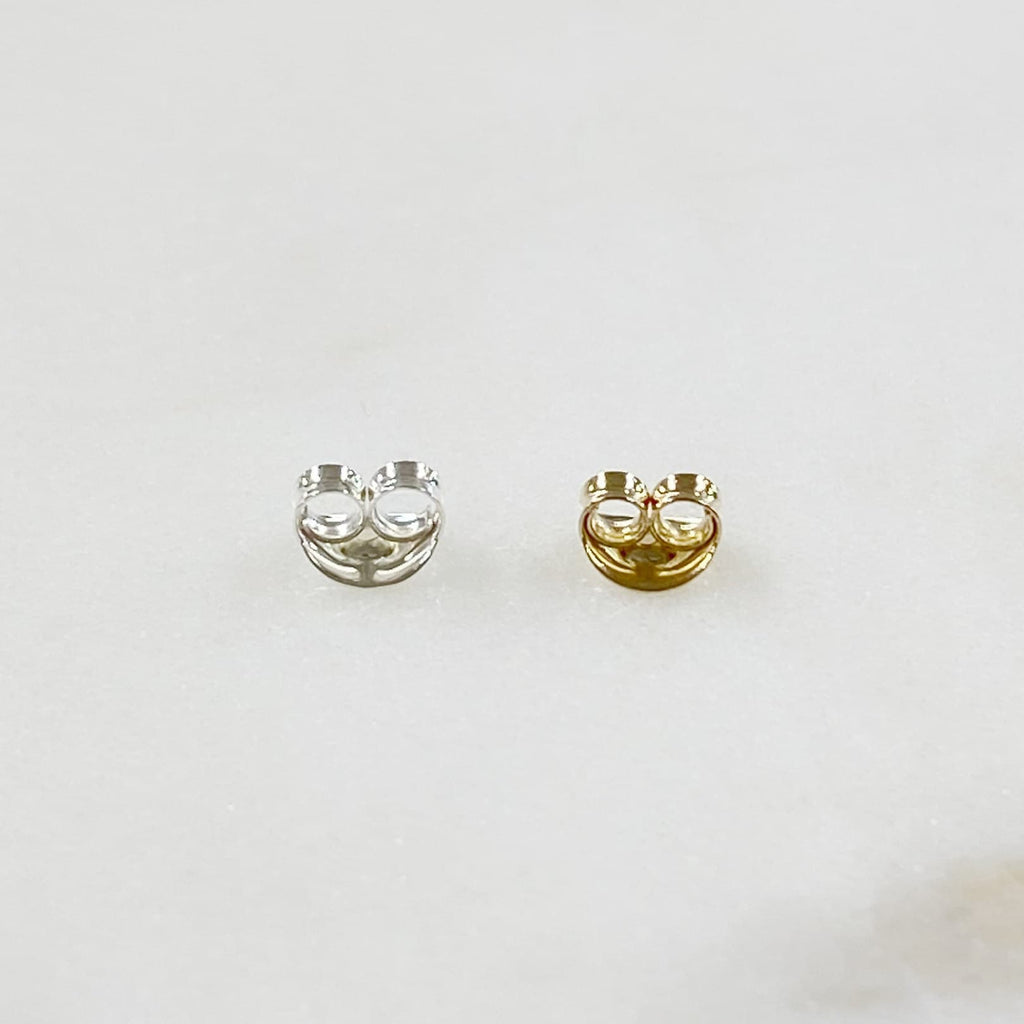 Sterling Silver or 14K Gold Filled Butterfly Earring Backing (10pc)