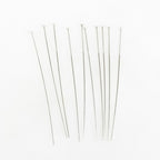 Sterling Silver 1.5 Inch Thin Head Pin 26 Gauge Pin (10pc)