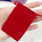 Small 2" x 3" Velveteen Drawstring Bag Pouch Wedding (5pc)