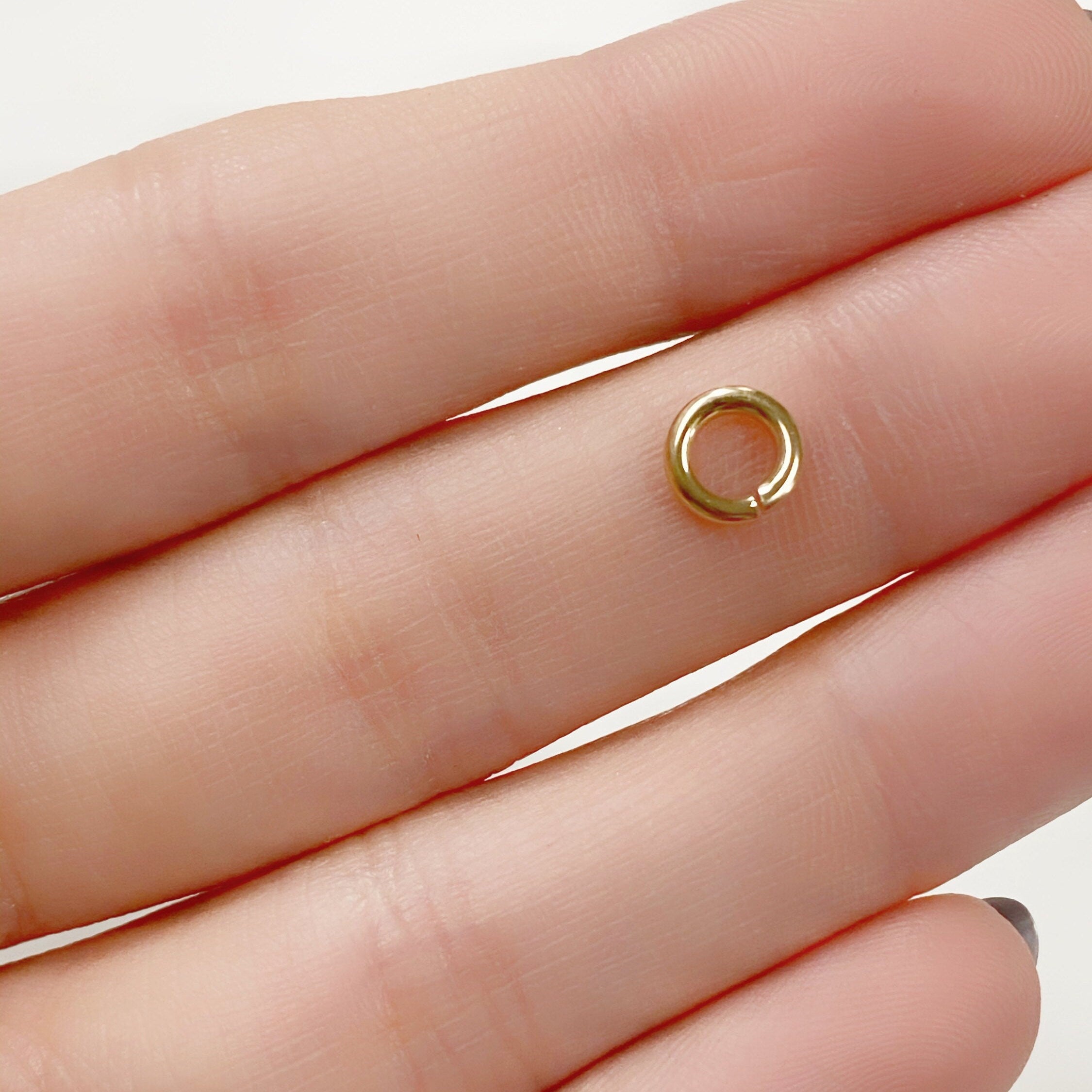 14K Gold Filled Extra Heavy Weight 6mm 16 Gauge Open Jump Ring Charm (10pc)