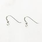 22mmx14mm Sterling Silver Earring Wire with Ball Ear Wires Earring Hook (2pc)