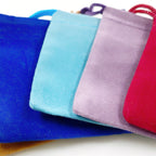 Small 2" x 3" Velveteen Drawstring Bag Pouch Wedding (5pc)
