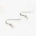 22mmx14mm Sterling Silver Earring Wire with Ball Ear Wires Earring Hook (2pc)