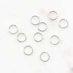 Sterling Silver 8mm Split Rings Double Ring and Tools (10pc)