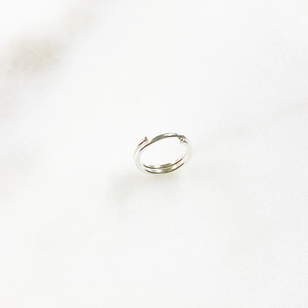 Sterling Silver 8mm Split Rings Double Ring and Tools (10pc)