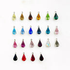 Base Metal Swarovski Crystal Tear Drop Rhinestone Crystal Beads (5pc)