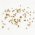 1mm 14K Gold Filled Crimp Beads Teeny Tiny Bead Findings (100pc)