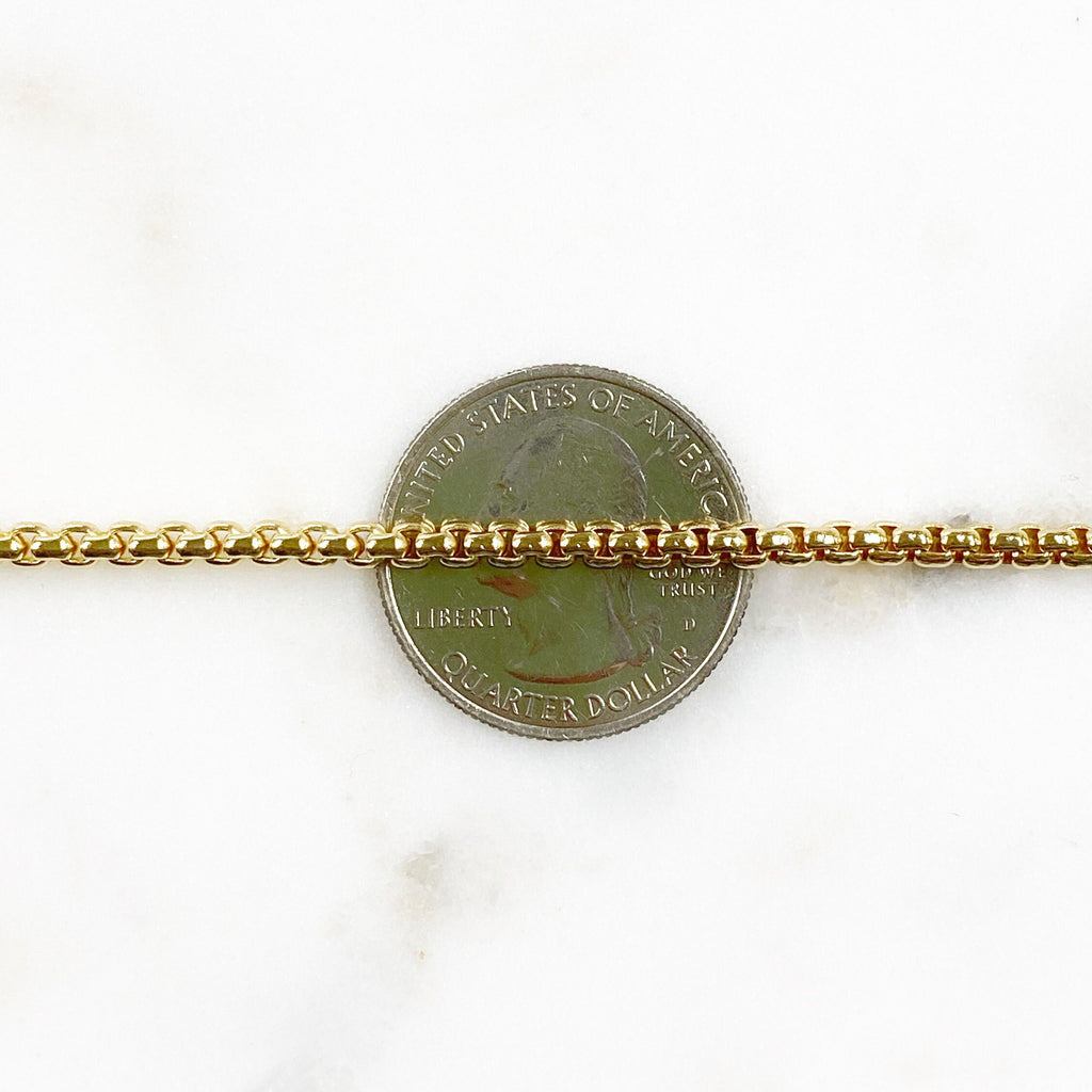 Brass Thick Venetian Box Chain Chains – Sold by the Foot