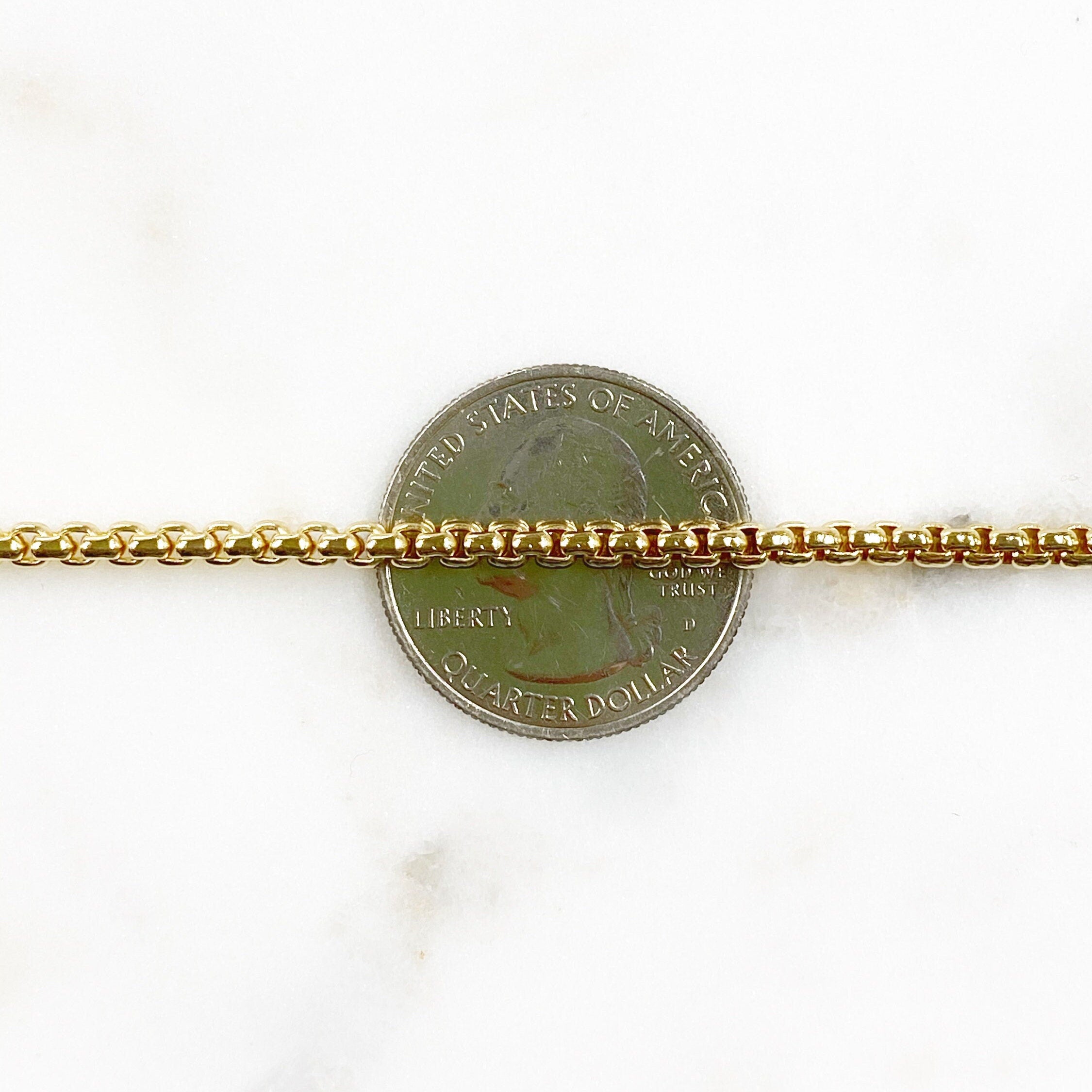 Brass Thick Venetian Box Chain Chains – Sold by the Foot