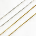 Brass Thinner Venetian Box Chain Chains – Sold by the Foot