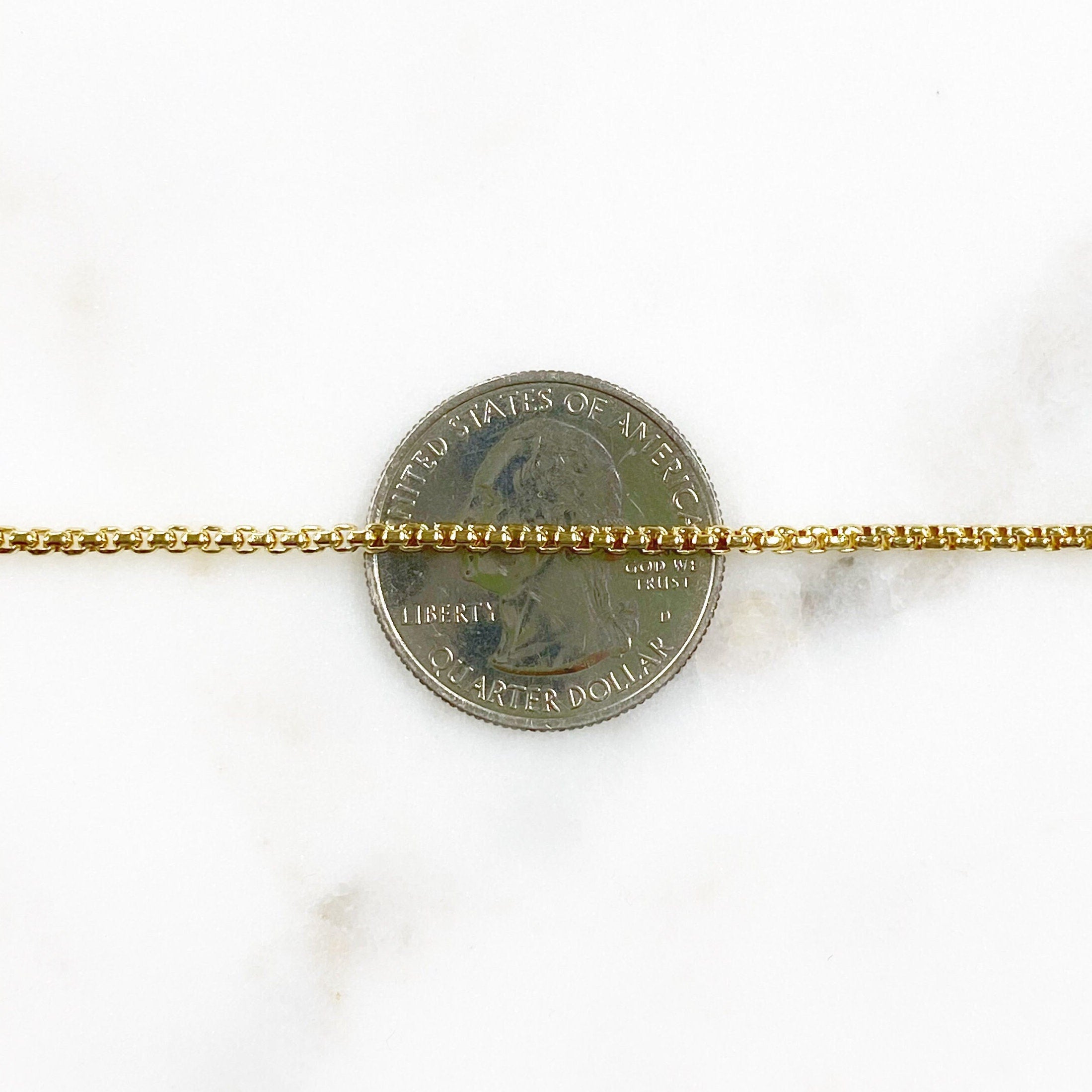 Brass Thinner Venetian Box Chain Chains – Sold by the Foot